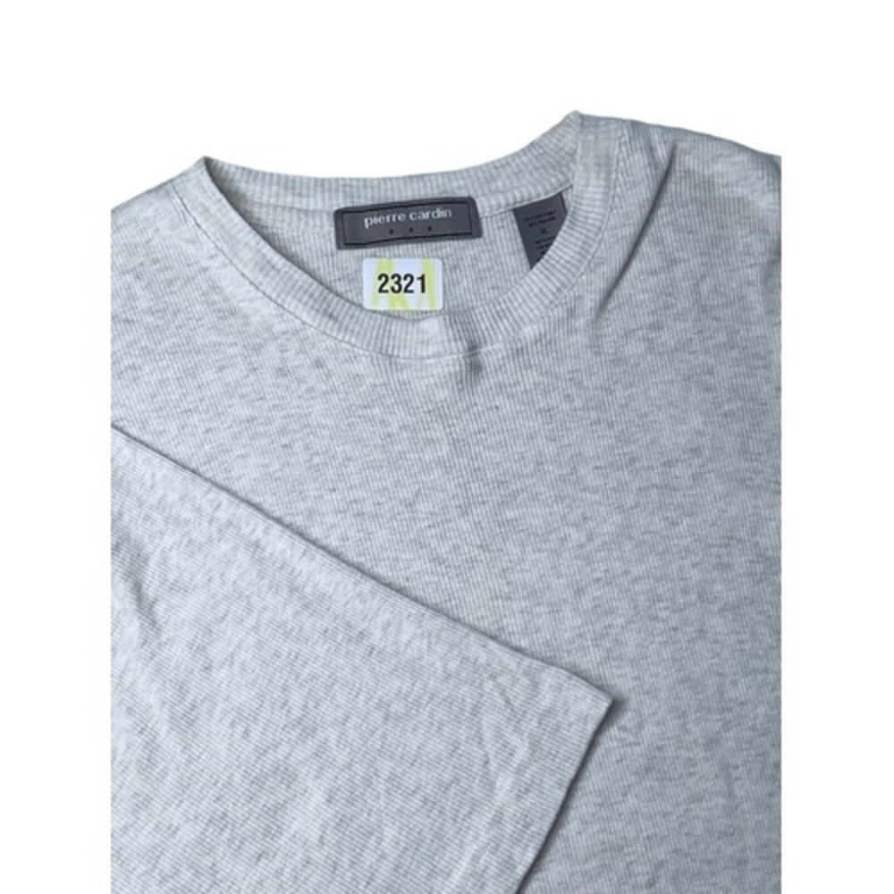 Pierre Cardin Men's XL Ivory Tee Knit Ribbed Pullover Sweater‎ Short Sleeve - Picture 8 of 9
